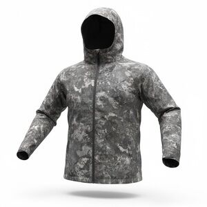 All in Motion Kids Gray Camouflage Raincoat